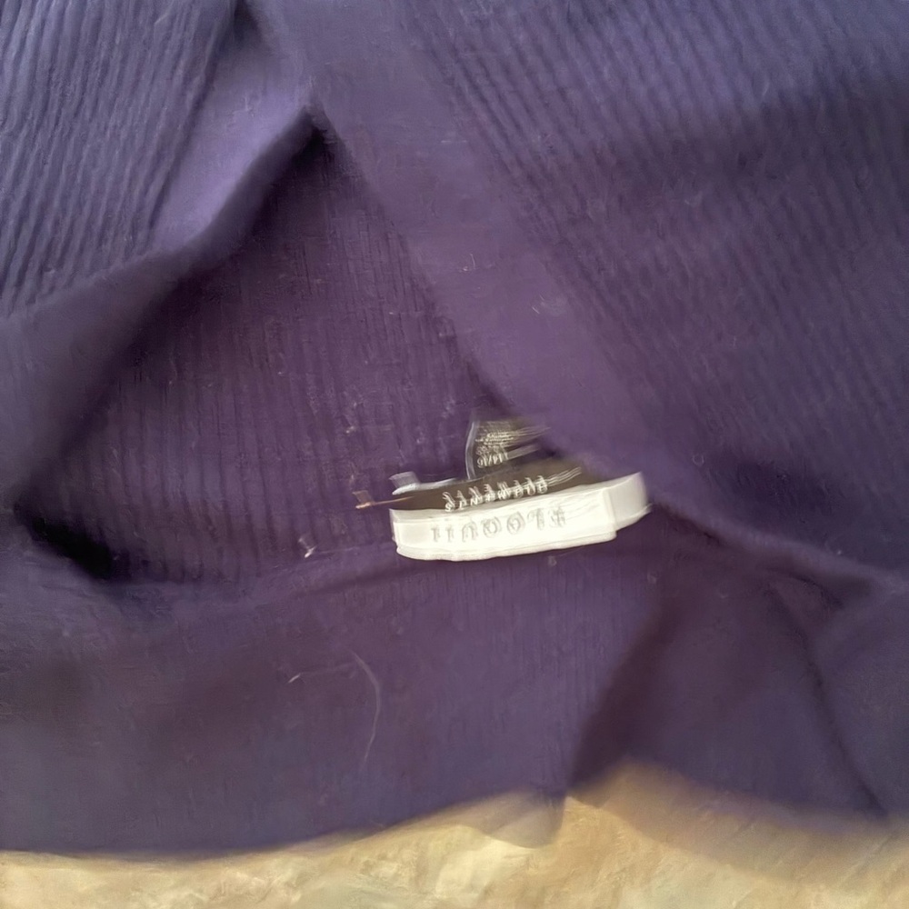 Eloquii Deep Blue V-Neck Sweater - Picture 2 of 3